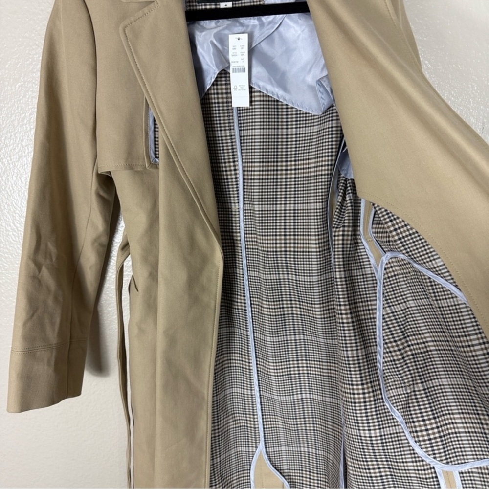 J. Crew Collection Tailored Trench Coat in Double-Faced Plaid - Picture 12 of 15